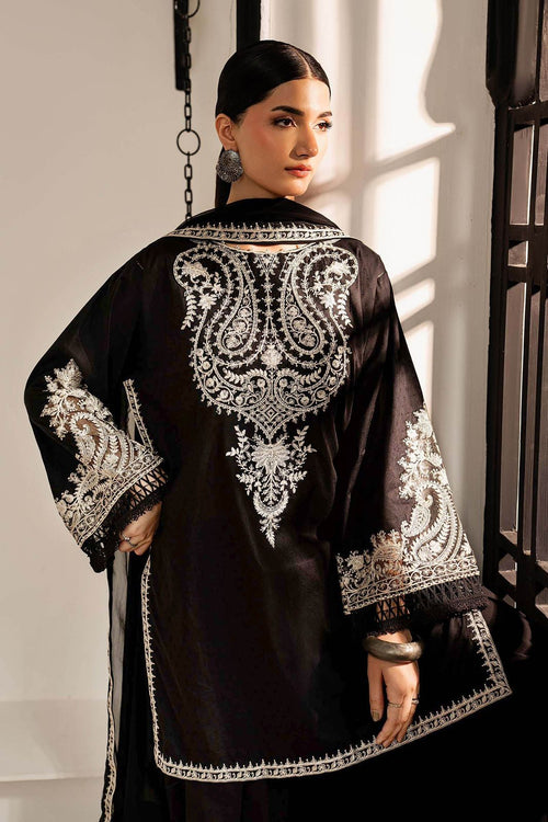 Elegant Black Embroidered Lawn Suit – Premium Pakistani Collection